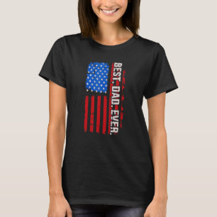 T-shirt Meilleur Papa Jamais Avec Nous Drapeau Américain V