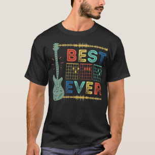 T-shirt Meilleur Papa Jamais Chords Guitare, Drôle Cadeau