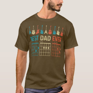 T-shirt Meilleur papa Jamais Daddy Guitare Fête des pères