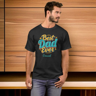 T-shirt Meilleur papa jamais | Fête des pères personnalisé