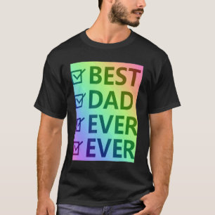T-shirt Meilleur papa jamais, fière fierté LGBTQ Hommes Ca