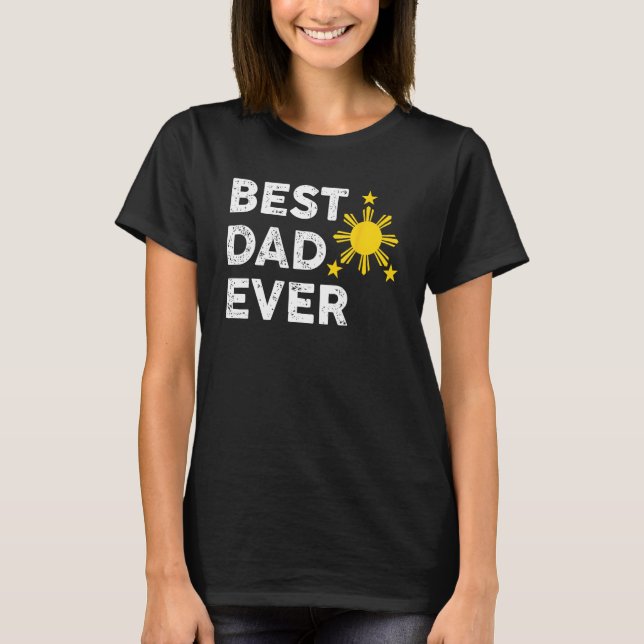 T-shirt Meilleur papa Jamais Filipino Papa 2023 Fête des P (Devant)