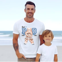 Meilleur Papa Jamais Fist Bump Chemise - 2 Enfants