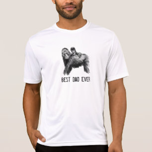 T-shirt Meilleur papa jamais gorille avec bébé