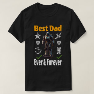 T-shirt Meilleur papa jamais & jamais