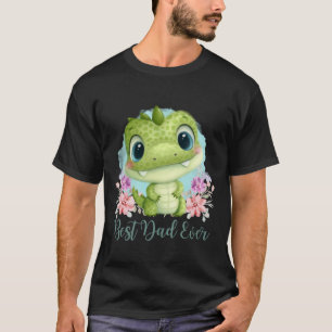 T-shirt Meilleur Papa Jamais migre Dinosaure Vert Thème
