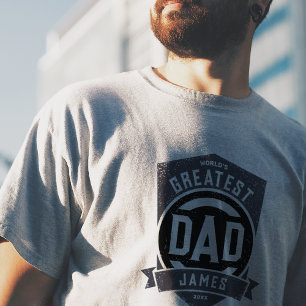 T-shirt Meilleur papa jamais moderne cadeau Fête des pères