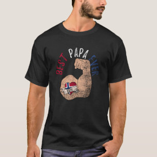T-shirt Meilleur Papa Jamais Norvégien Fête des pères Papa
