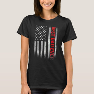 T-shirt Meilleur papa jamais nous Drapeau Fête des pères V
