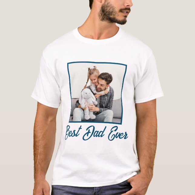 T-shirt Meilleur papa jamais personnalisé Fête des pères s (Devant)