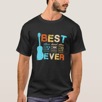 T-shirt Meilleur papa Joueur de guitare Fête des pères Gui