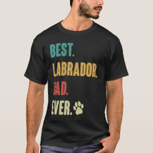 T-shirt Meilleur papa Labrador Retriever