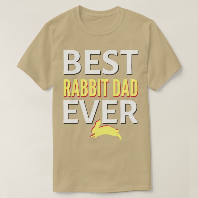 T-shirt meilleur papa lapin jamais2 (Design devant)