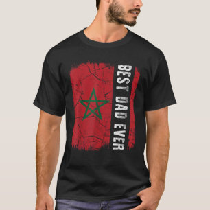 T-shirt Meilleur papa marocain Jamais Maroc Papa Fête du P