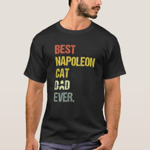 T-shirt Meilleur papa Napoléon chat pour homme Chat