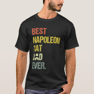 T-shirt Meilleur papa Napoléon chat pour homme Chat