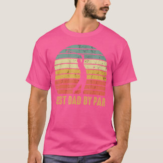 T-shirt Meilleur Papa Par Par Cadeau De Golf Drôle Pour Le