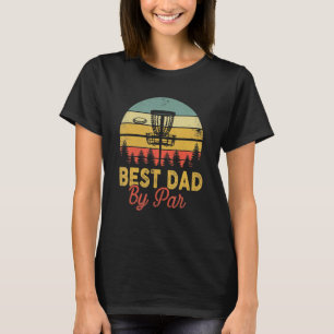 T-shirt Meilleur Papa Par Par Disc Golf Vintage Frisbee Pè