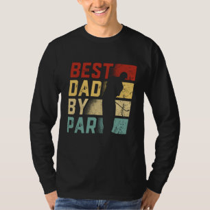 T-shirt Meilleur Papa Par Par Golf Lover Cadeau Funny Fête