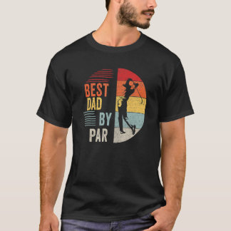 T-shirt Meilleur papa Par Par Papa Fête des pères Golf Gol