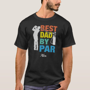 T-shirt Meilleur Papa Par Par Par Nom Personnalisé Fête de