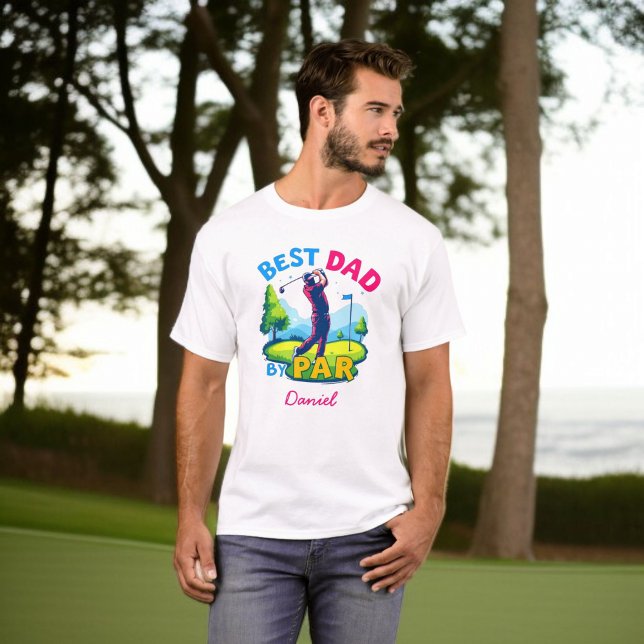 T-shirt Meilleur papa par rapport | Golf Lover Fête des pè (Créateur téléchargé)