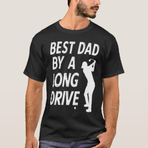 T-shirt Meilleur papa par un jeu de golf amusant de Long D