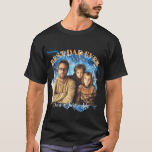 T-shirt Meilleur Papa Personnalisé Photo & Noms
