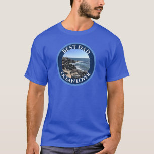 T-shirt Meilleur papa Photo de l'Atlantique Amateurs de la