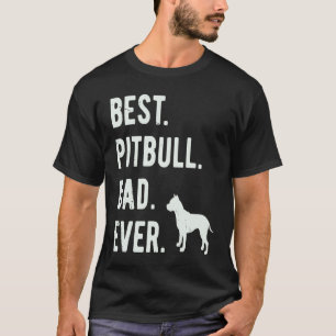 T-shirt Meilleur papa Pitbull Hommes Chien Pittie Papa