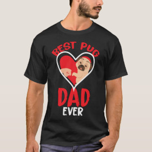 T-shirt Meilleur papa pug
