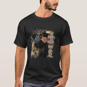 T-shirt Meilleur papa Pug de tous les temps 14 juillet dra