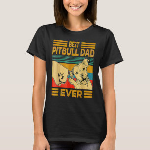 T-shirt Meilleur papa Pug de tous les temps Drapeau améric