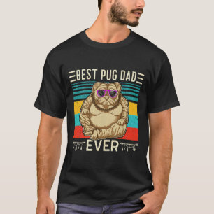 T-shirt Meilleur papa Pug de tous les temps Essentiel 169