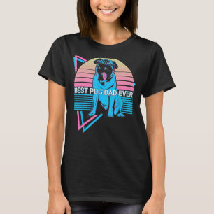 T-shirt Meilleur papa Pug de tous les temps Meilleur papa