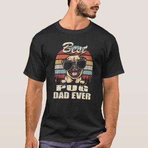 T-shirt Meilleur Papa Pug pour Homme Fête des Pères Chien 