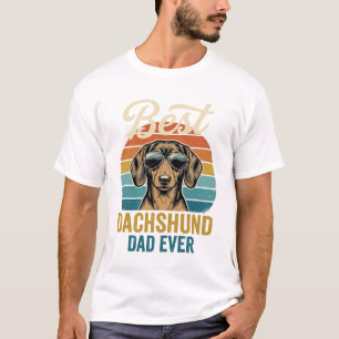 T-shirt Meilleur papa teckel de tous les temps Design de t