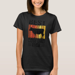 T-shirt Meilleur papa vache jamais Ferme de vaches Ferme R