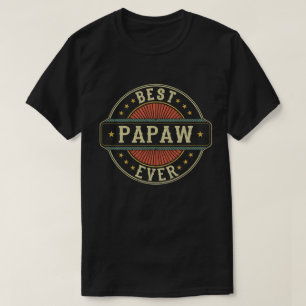 T-shirt Meilleur Papaw jamais rétro Vintage grand-père Fêt