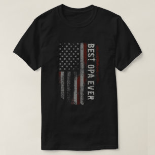 T-shirt Meilleur Papi de tous les temps Drapeau américain