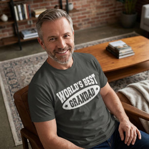 T-Shirt Meilleur Papi du Monde - Noir ou Foncé
