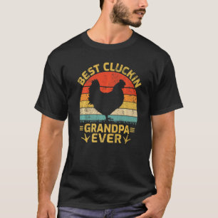 T-shirt Meilleur Papy Cluckin Hommes De Tous Les Temps Vin