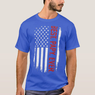 T-shirt Meilleur papy jamais avec nous drapeau américain v