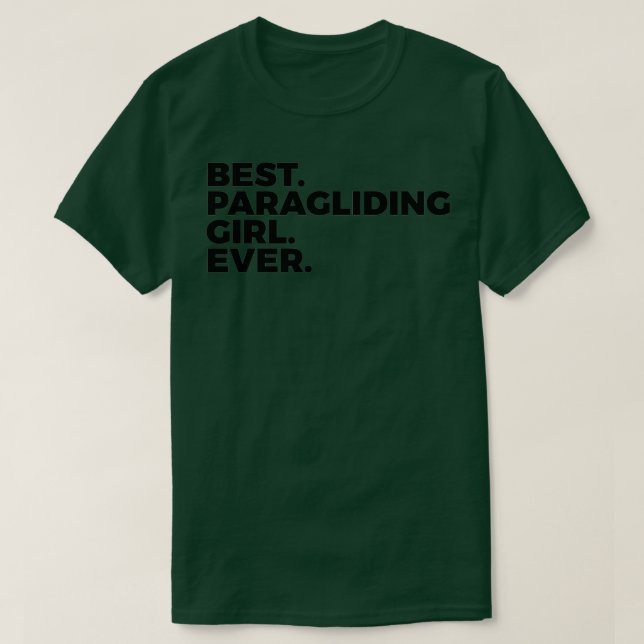 T-shirt Meilleur parapente GIrl jamais Skydiving Skydiver  (Design devant)