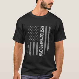 T-shirt Meilleur Parrain Jamais Drapeau Américain Cadeau P