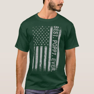 T-shirt Meilleur Pavot Jamais Amérique Drapeau Cadeau Pour