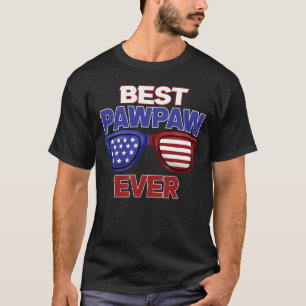T-shirt Meilleur Pawpaw jamais nous Drapeau grand-père Fêt