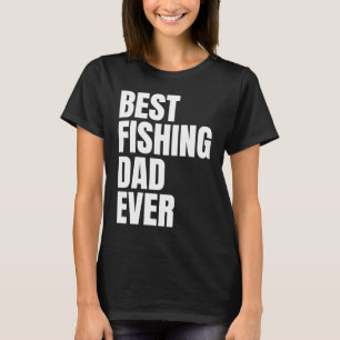 T-shirt Meilleur pêcheur Papa Jamais Pêcheur Mens Poisson