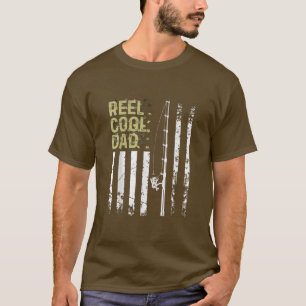 T-shirt Meilleur Pêcheur Reel Cool Papa Pour Papa Père Pap