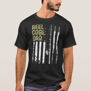 T-shirt Meilleur Pêcheur Reel Cool Papa Pour Papa Père Pap